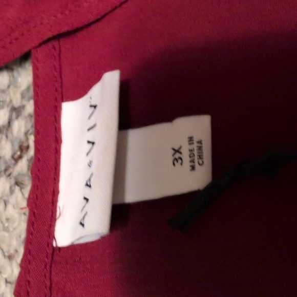 Ava & Viv Women's Top Ruffle Neck Boho Hook & Eye Hippie Fairy Blouse 3x - Picture 6 of 8